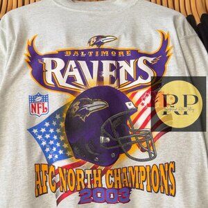 baltimore ravens 2003 Sweatshirt shirt afc north champions shirt